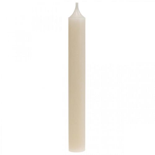 Floristik24 Taper candle vit krämvaxljus 180mm/Ø21mm 6st