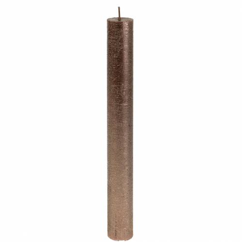 Artikel Koniska ljus enfärgade koppar metallic 34mm×240mm 4 st