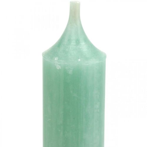 Artikel Stickljus gröna ljus jade ljus dekoration Ø21mm 170mm 6 st