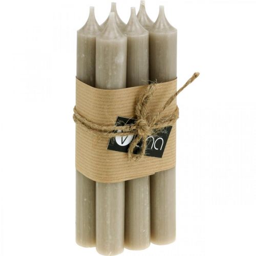 Artikel Stickljus bruna ljus ljusdekoration höst Ø21/170mm 6 st