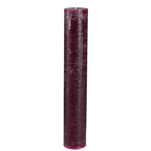 Artikel Koniska ljus enfärgade ljus vinröd 50x300mm 4 st