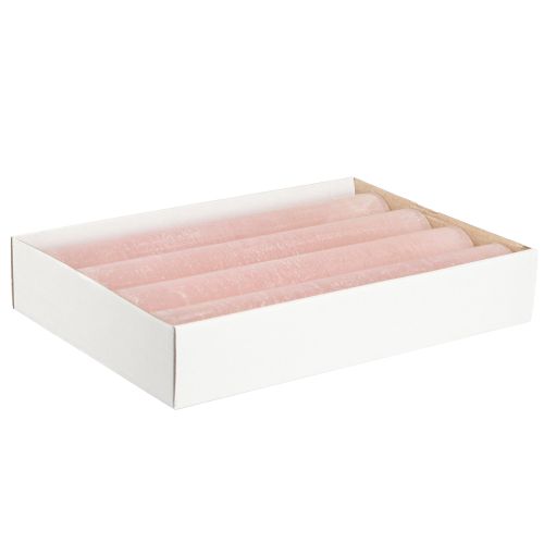 Artikel Stickljus, enfärgade ljus, ljusrosa, 50x300mm, 4 st