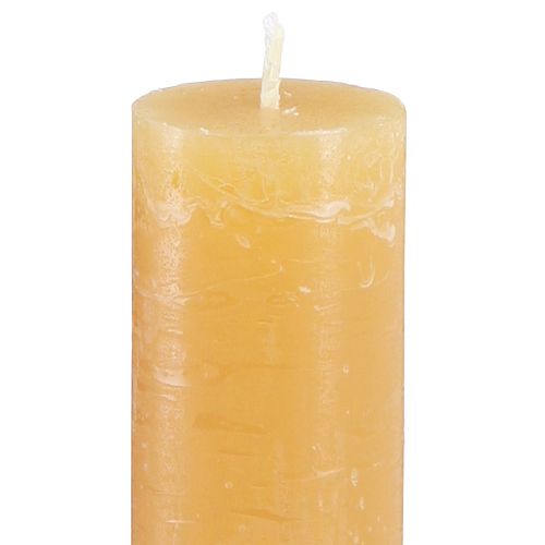 Floristik24 Koniska ljus enfärgade ljus honung 34x240mm 4 st