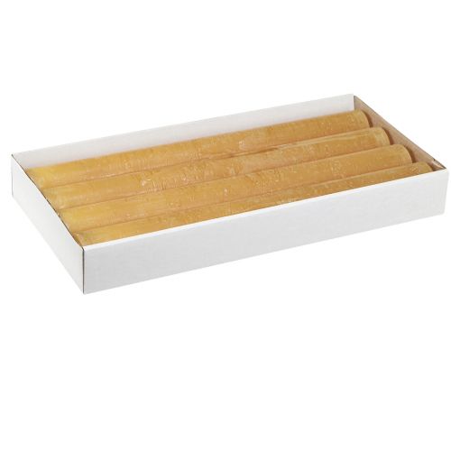 Floristik24 Koniska ljus enfärgad honung 34x300mm 4 st