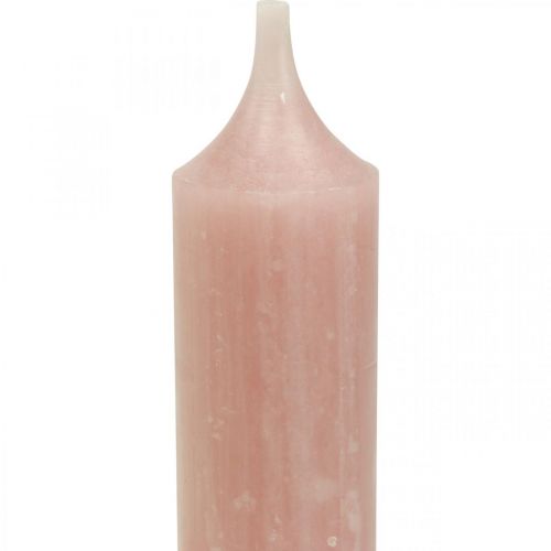 Floristik24 Taper ljus korta ljus rosa för dekorativ slinga Ø21/110mm 6 st