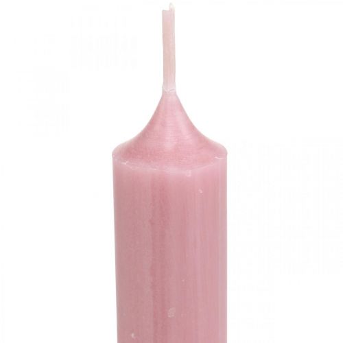 Artikel Rustika ljus pinnljus färgade rosa 350/28mm 4 st
