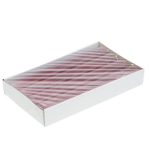 Artikel Taper ljus enfärgade gammalrosa 34mm x 240mm 4 st