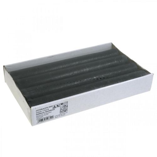 Artikel Koniska ljus enfärgade antracitljus 34×240mm 4 st
