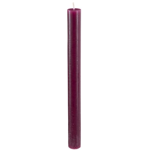 Artikel Koniska ljus enfärgade vinröd 21×240mm 12 st