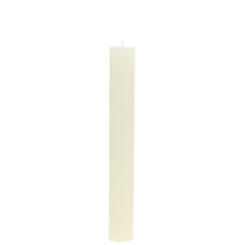 Artikel Taper ljus enfärgad kräm 34mm x 240mm 4 st