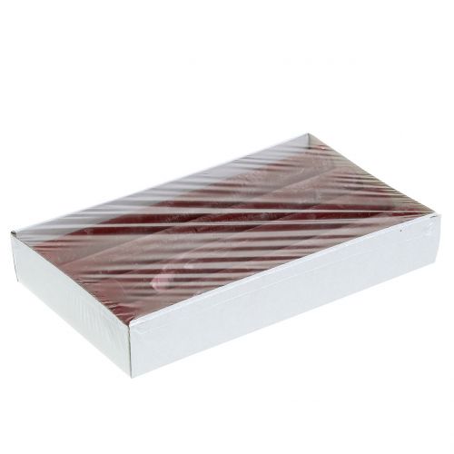 Floristik24 Ljus enfärgade mörkröda 34mm x 300mm 4st