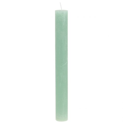 Artikel Koniska ljus enfärgade ljusgröna 34mm x 300mm 4st