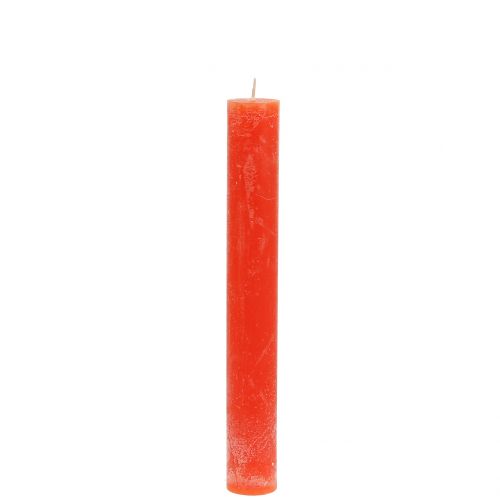 Taper ljus enfärgade orange 34mm x 240mm 4 st