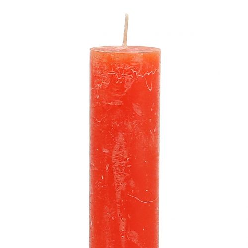 Artikel Taper ljus enfärgade orange 34mm x 240mm 4 st