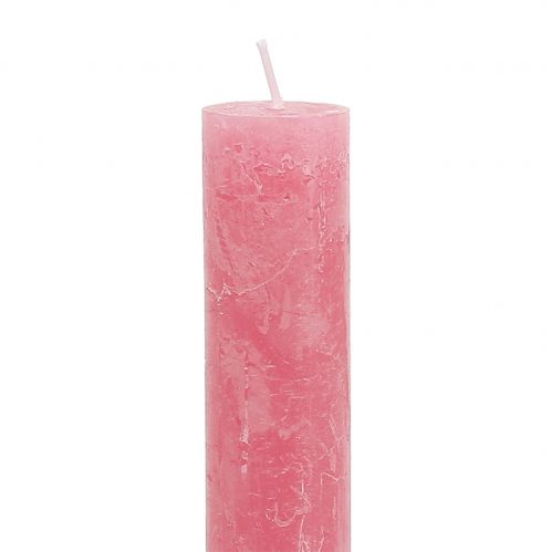 Artikel Koniska ljus färgade rosa 34mm x 300mm 4 st