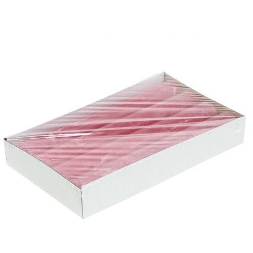 Artikel Koniska ljus färgade rosa 34mm x 300mm 4 st