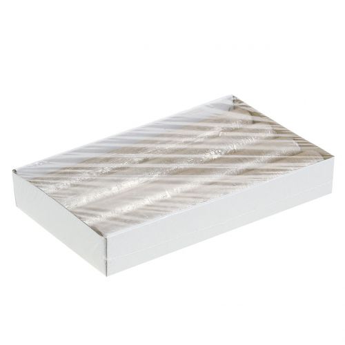 Floristik24 Taper ljus enfärgad champagne 34mm x 240mm 4 st