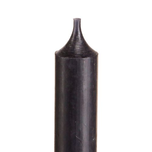 Artikel Koniska ljus korta små ljus svarta 110mm Ø21mm 6 st gäng