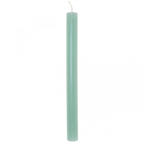 Artikel Koniska ljus enfärgade gröna 21×240mm 12st