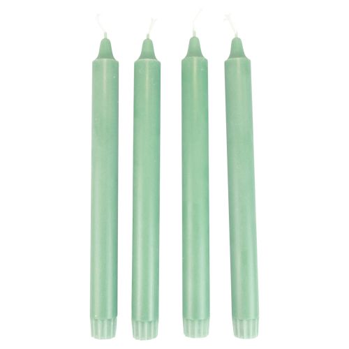 Artikel PURE Taper Candles Green Emerald Wenzel Candles 250/23mm 4st
