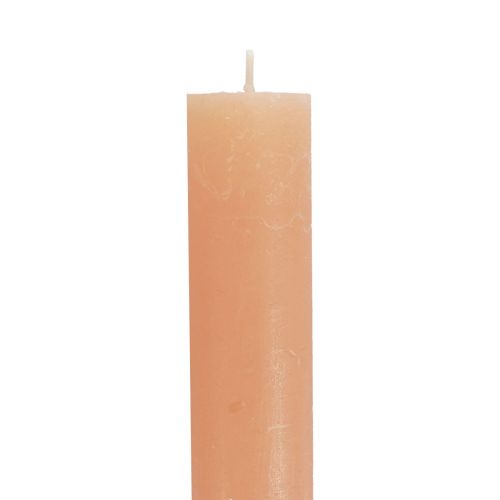Artikel Koniska ljus enfärgade persikoljus orange 34×300mm 4 st