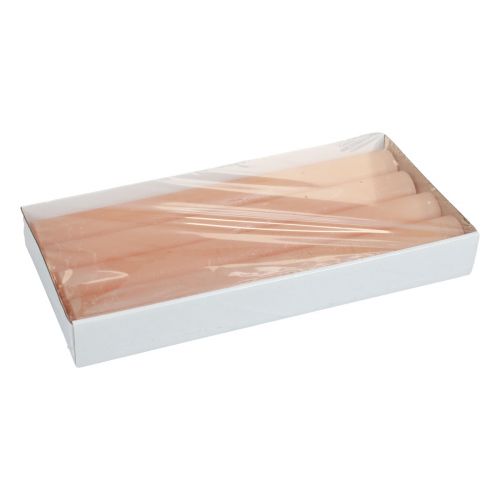 Artikel Koniska ljus enfärgade persikoljus orange 34×300mm 4 st