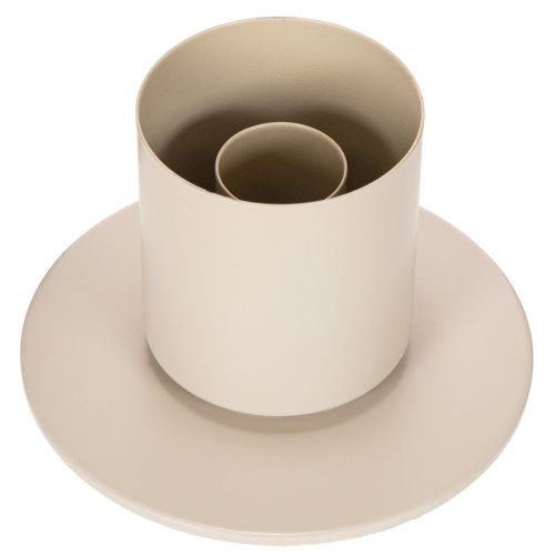 Modern konisk ljusstake med glascylinder och bas, 31 cm | Floristik24.se