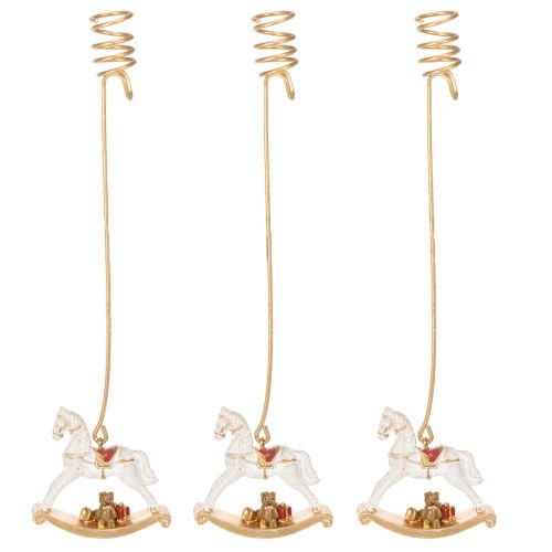 Julgransljusstake gunghäst 20 cm 3 st | Floristik24.se