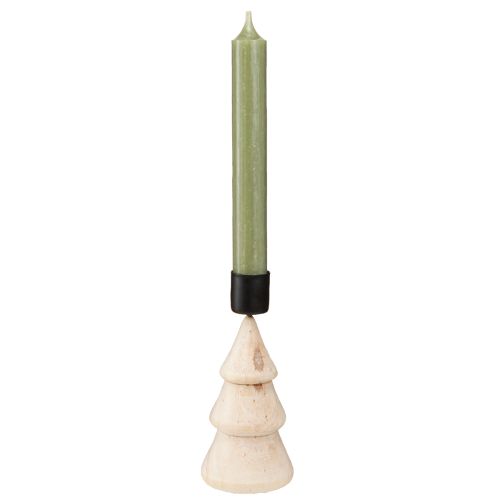 Artikel Ljusstake julgransdekoration trä naturfärgad H13cm 4 st