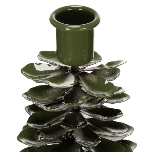 Ljusstake i julgransdesign,