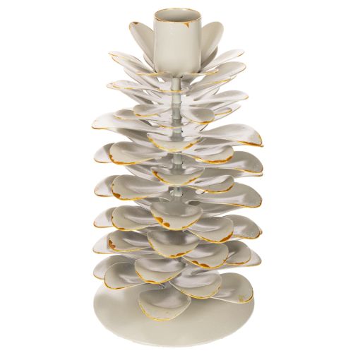 Ljushållare i kottedesign för koniska ljus, 17 cm