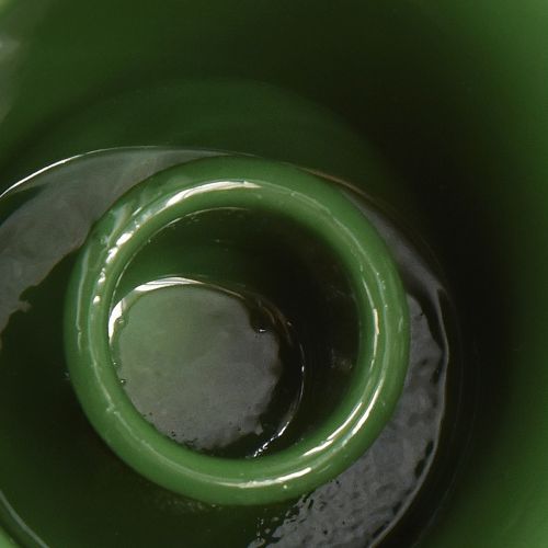 Artikel Konisk ljushållare kopp ljushållare mörkgrön H6cm 6 st