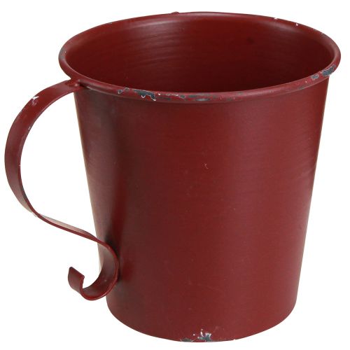 Artikel Avsmalnande ljusstake vintage kopp dekorativ vinröd Ø11cm H11cm