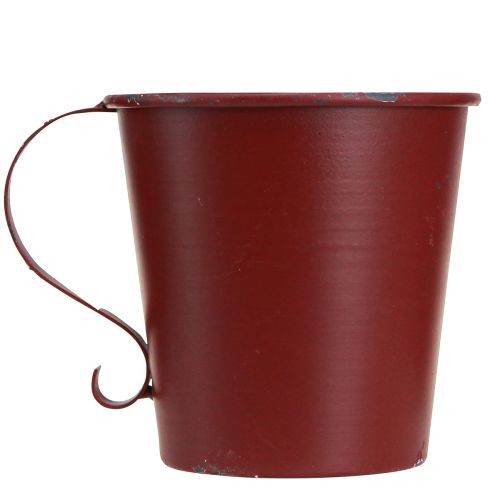 Artikel Avsmalnande ljusstake vintage kopp dekorativ vinröd Ø11cm H11cm