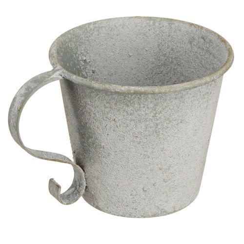 Artikel Avsmalnande ljusstake vintage muggljusstake metallgrå Ø9,5cm H8cm 3st