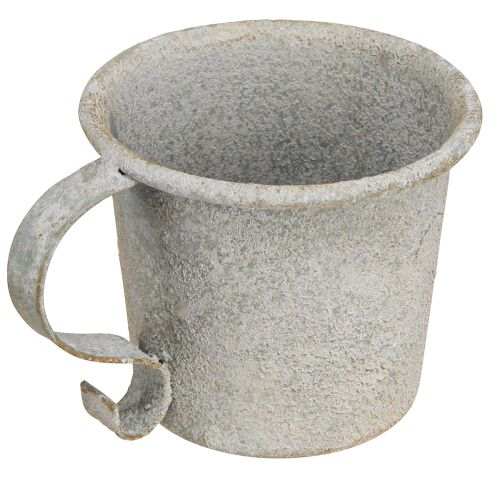 Artikel Avsmalnande ljusstake vintage kopp metallgrå Ø7cm H6cm 2st