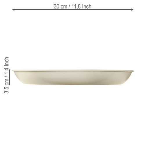 Artikel Konisk ljushållare för 4 ljus, ljusskål, grå metall, Ø30cm