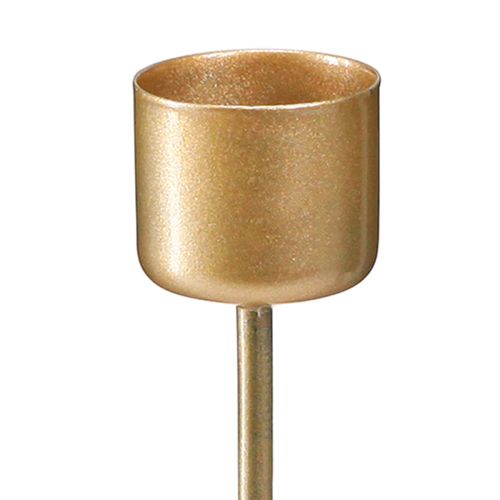 Artikel Stickljushållare för pluggning matt guld Ø22mm H10,5cm 12 st