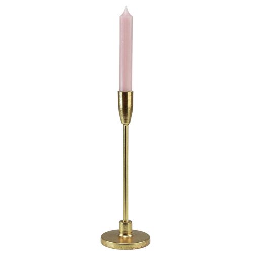 Artikel Stickljusstake guldljusstake metall H20cm