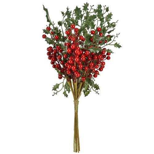 Artikel Järnek julgranskvist bär Ilex konstgjorda 45cm 6 st