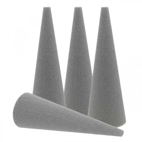 Artikel OASIS® Floral Foam Cone SEC Grey, Dry Floral Mass H24cm Ø8cm 6 st