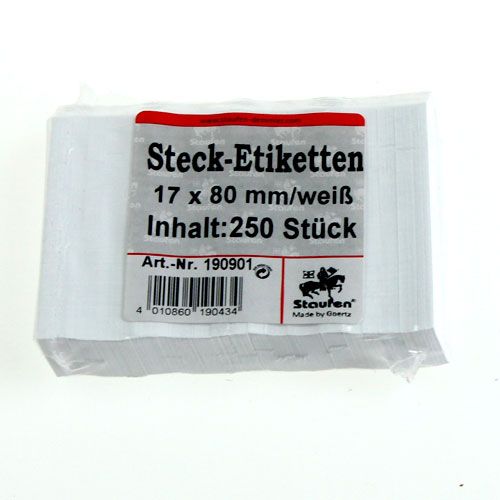 Artikel Stick-on etiketter 17mm x 80mm 250 st
