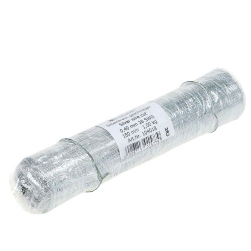 Artikel Stifttråd, silvertråd galvaniserad Ø0,4mm L180mm 1kg