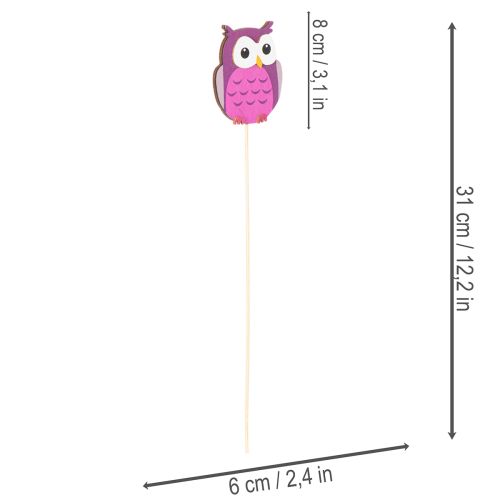 Träuggleplanteringspinnar för blombuketter och krukor, 31 cm, 12 stycken | Floristik24.se