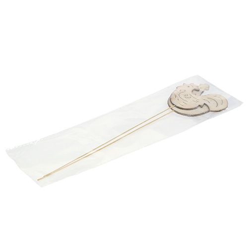 Floristik24 Plugg trätupp, höna 7cm - 8,5cm 2st
