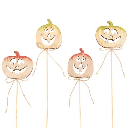 Dekorativ pumpa med ansikte Halloweendekoration, 31 cm, 12 stycken