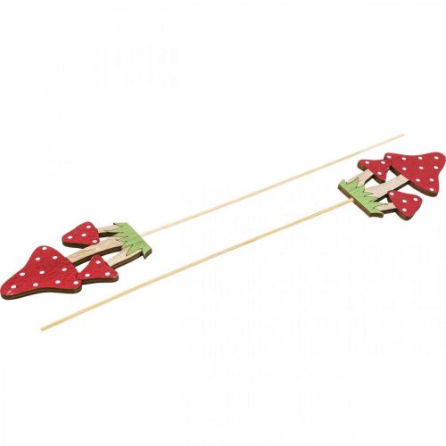 Floristik24 Blomplugg flugsvamp dekoration svamp höstdekoration 10cm 18 st