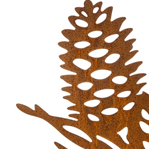 Dekoration av metallkotte, kottemotiv, 96 cm | Floristik24.se