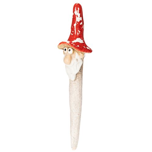 Dvärgfigur att klistra in, med långt skägg och svamphatt, dekoration, 17 cm, 2 stycken | Floristik24.se