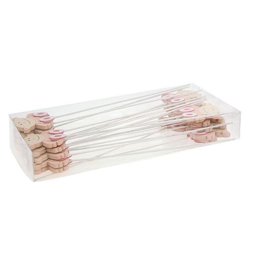 Artikel Plugg Baby 5cm L25cm Rosa 20 st